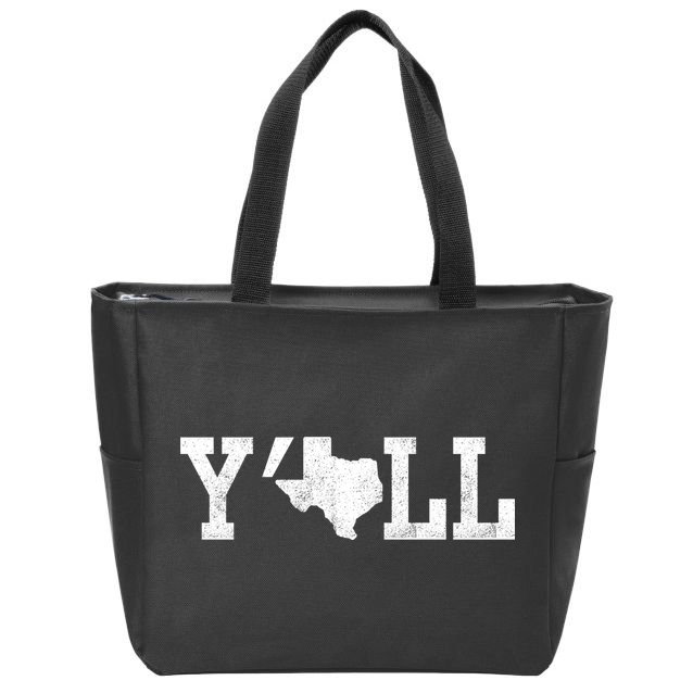 Texas Y'all Zip Tote Bag