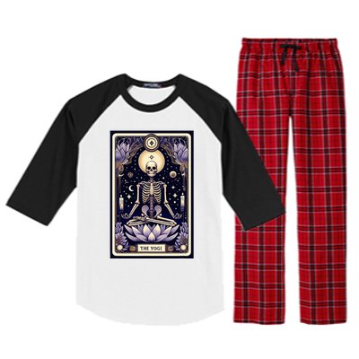 The Yogi Tarot Card Yoga Skeleton Raglan Sleeve Pajama Set