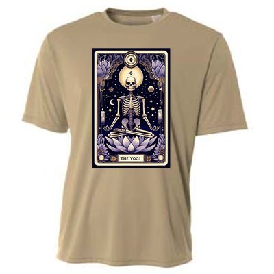 The Yogi Tarot Card Yoga Skeleton Cooling Performance Crew T-Shirt