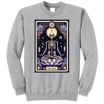 The Yogi Tarot Card Yoga Skeleton Tall Sweatshirt