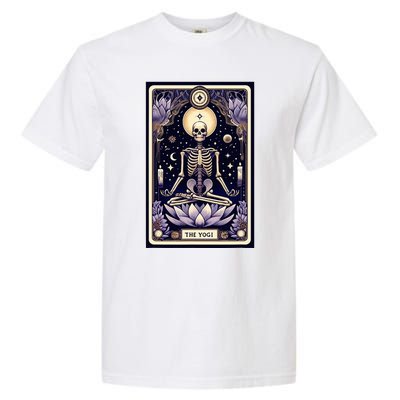 The Yogi Tarot Card Yoga Skeleton Garment-Dyed Heavyweight T-Shirt