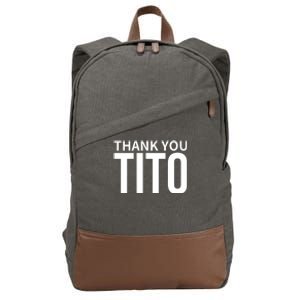 Thank You_Tito Cotton Canvas Backpack