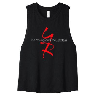 The Young & The Restless Full Color Logo Women's Racerback Cropped Tank