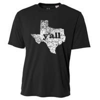 Texas Yall Texas State Map Vintage Yall Cooling Performance Crew T-Shirt