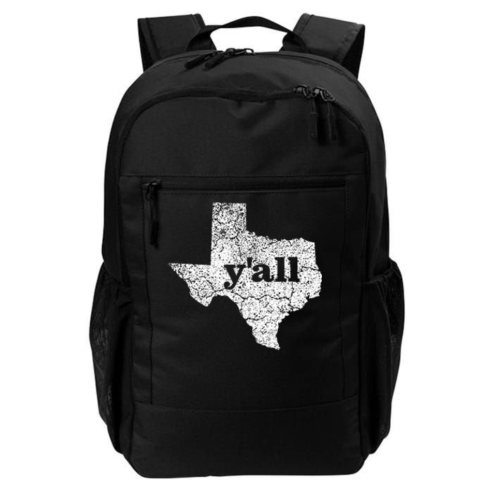 Texas Yall Texas State Map Vintage Yall Daily Commute Backpack