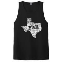 Texas Yall Texas State Map Vintage Yall PosiCharge Competitor Tank