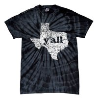 Texas Yall Texas State Map Vintage Yall Tie-Dye T-Shirt