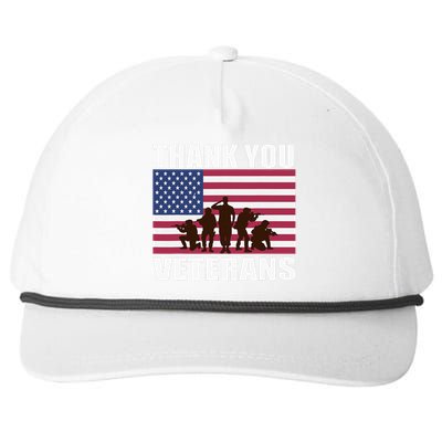 Thank You US Veterans Day Memorial Day Snapback Five-Panel Rope Hat