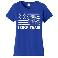 Truck Yeah Us Flag Vintage Trucking Lover Gift Women's T-Shirt