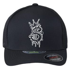 Trendy Y2K Urban Graffiti, Streetwear Aesthetic Graphic Flexfit Unipanel Trucker Cap