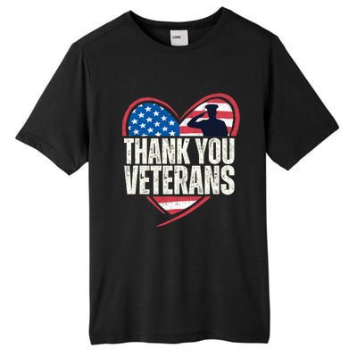 Thank You Veterans Day Memorial Day Partiotic Military Usa Tall Fusion ChromaSoft Performance T-Shirt