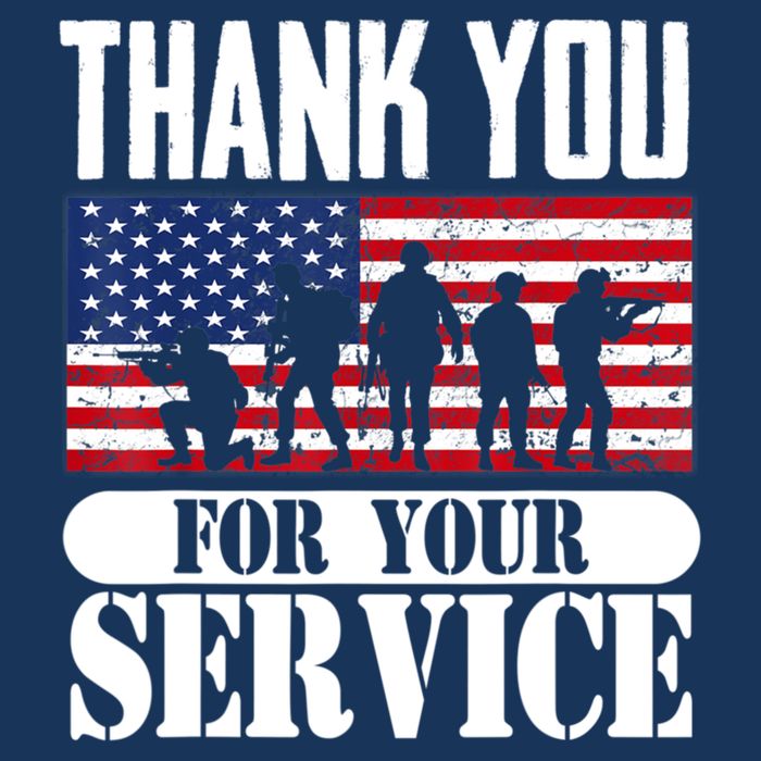 Thank You Veterans American Flag Patriotic Memorial Day V-Neck T-Shirt