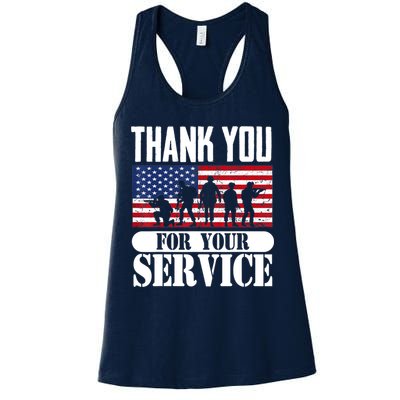 Thank You Veterans American Flag Patriotic Memorial Day Womens Tank Top
