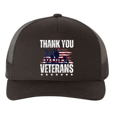 Thank You Veterans Day Memorial Day Partiotic Military Usa Yupoong Adult 5-Panel Trucker Hat