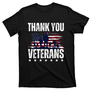 Thank You Veterans Day Memorial Day Partiotic Military Usa T-Shirt