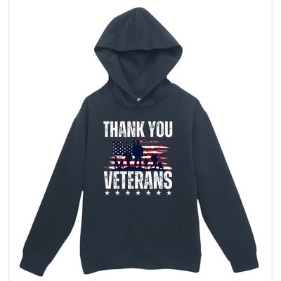 Thank You Veterans Day Memorial Day Partiotic Military Usa Urban Pullover Hoodie