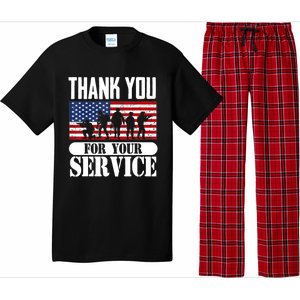 Thank You Veterans American Flag Patriotic Memorial Day Funny Gift Pajama Set