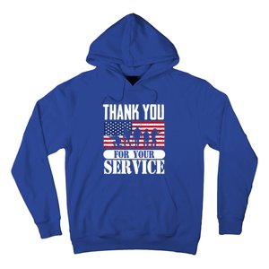 Thank You Veterans American Flag Patriotic Memorial Day Funny Gift Hoodie