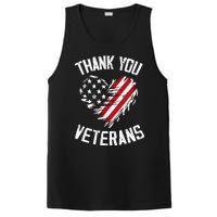 Thank You Veterans Patriotic American Flag Veterans Day 2024 PosiCharge Competitor Tank