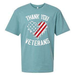 Thank You Veterans Patriotic American Flag Veterans Day 2024 Sueded Cloud Jersey T-Shirt