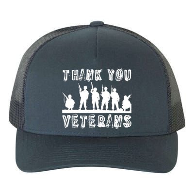 Thank You Veterans Combat Veteran Day Retro Memorial Day Gift Yupoong Adult 5-Panel Trucker Hat