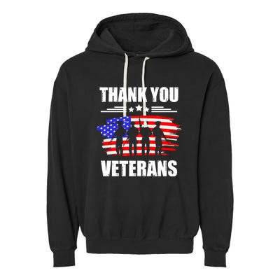 Thank You Veterans Day Day Memorial Dad Brothers Sisters Gift Garment-Dyed Fleece Hoodie