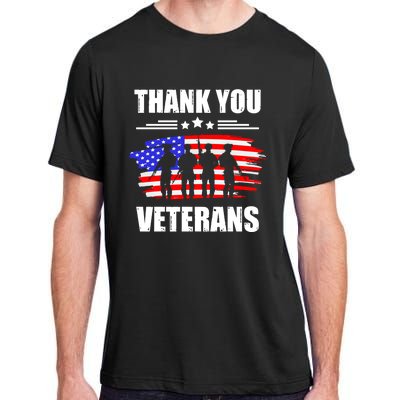 Thank You Veterans Day Day Memorial Dad Brothers Sisters Gift Adult ChromaSoft Performance T-Shirt