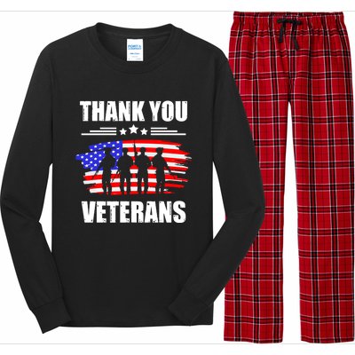 Thank You Veterans Day Day Memorial Dad Brothers Sisters Gift Long Sleeve Pajama Set