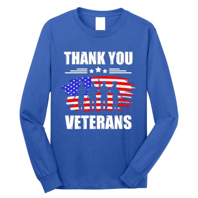 Thank You Veterans Day Day Memorial Dad Brothers Sisters Gift Long Sleeve Shirt