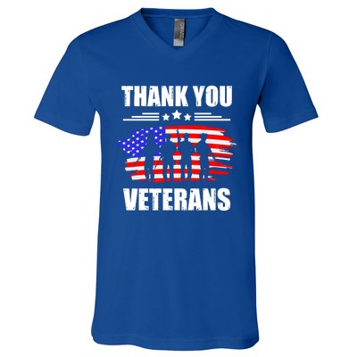 Thank You Veterans Day Day Memorial Dad Brothers Sisters Gift V-Neck T-Shirt