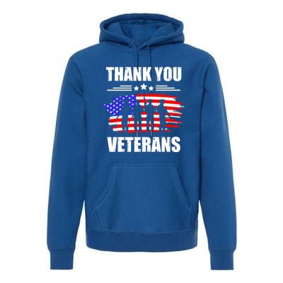 Thank You Veterans Day Day Memorial Dad Brothers Sisters Gift Premium Hoodie