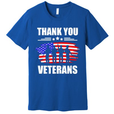 Thank You Veterans Day Day Memorial Dad Brothers Sisters Gift Premium T-Shirt