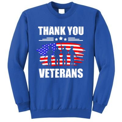 Thank You Veterans Day Day Memorial Dad Brothers Sisters Gift Tall Sweatshirt