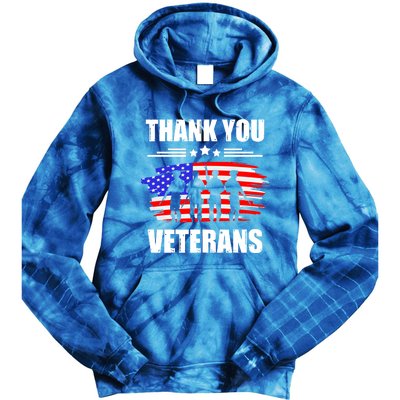 Thank You Veterans Day Day Memorial Dad Brothers Sisters Gift Tie Dye Hoodie