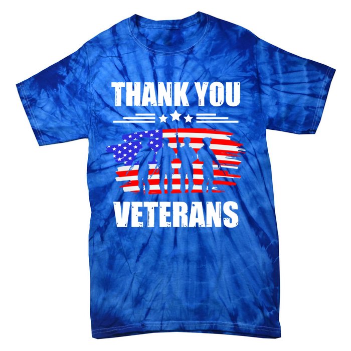 Thank You Veterans Day Day Memorial Dad Brothers Sisters Gift Tie-Dye T-Shirt