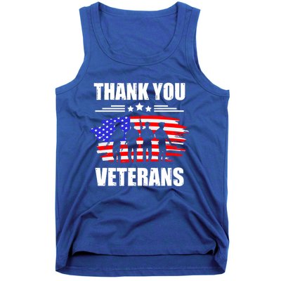 Thank You Veterans Day Day Memorial Dad Brothers Sisters Gift Tank Top