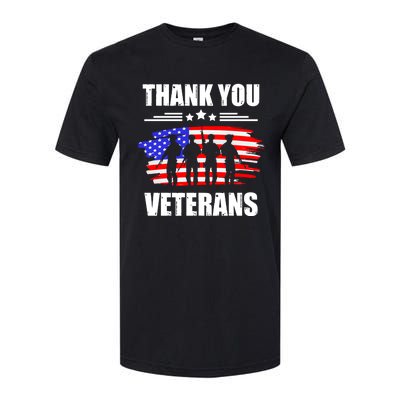 Thank You Veterans Day Day Memorial Dad Brothers Sisters Gift Softstyle CVC T-Shirt