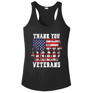 Thank You Veterans For Veterans Day Ladies PosiCharge Competitor Racerback Tank