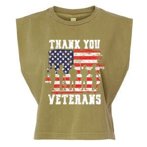 Thank You Veterans For Veterans Day Garment-Dyed Women's Muscle Tee