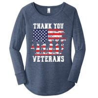 Thank You Veterans For Veterans Day Women's Perfect Tri Tunic Long Sleeve Shirt