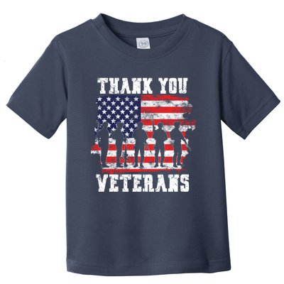 Thank You Veterans For Veterans Day Toddler T-Shirt