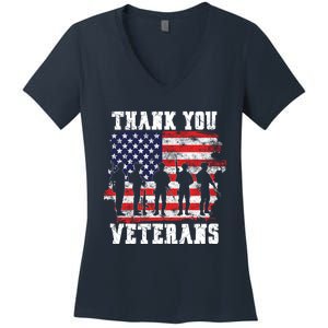 Thank You Veterans For Veterans Day Women's V-Neck T-Shirt