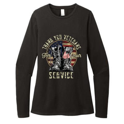 Thank You Veterans For Your Service Veterans Day Womens CVC Long Sleeve Shirt