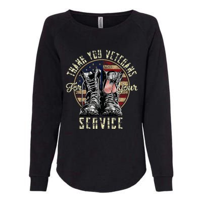 Thank You Veterans For Your Service Veterans Day Womens California Wash Sweatshirt