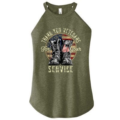 Thank You Veterans For Your Service Veterans Day Women's Perfect Tri Rocker Tank