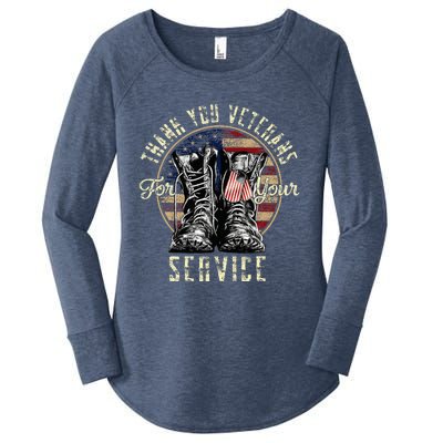 Thank You Veterans For Your Service Veterans Day Women's Perfect Tri Tunic Long Sleeve Shirt