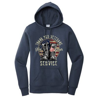 Thank You Veterans For Your Service Veterans Day Women's Pullover Hoodie