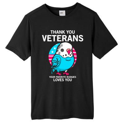 Thank You Veterans Gift Your Favorite Budgies Loves You Gift Tall Fusion ChromaSoft Performance T-Shirt