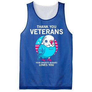 Thank You Veterans Gift Your Favorite Budgies Loves You Gift Mesh Reversible Basketball Jersey Tank