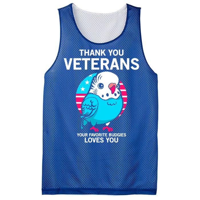 Thank You Veterans Gift Your Favorite Budgies Loves You Gift Mesh Reversible Basketball Jersey Tank